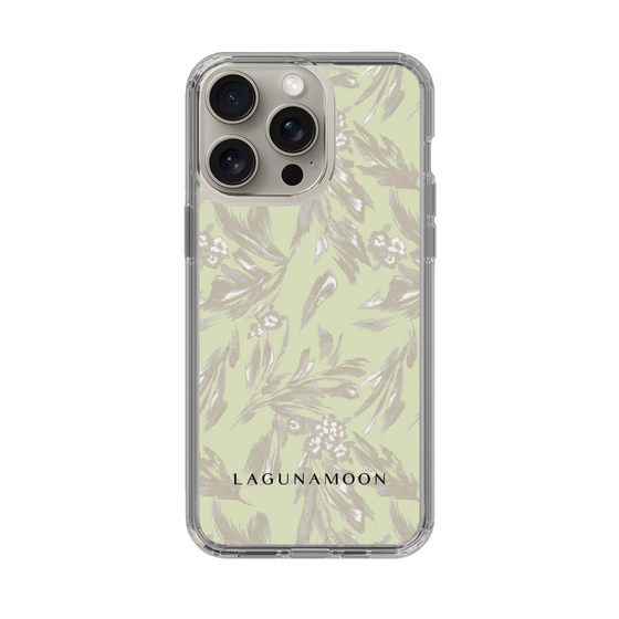 Slim Protection Case［ LAGUNAMOON - BotanicalJacquard - White×Beige ］
