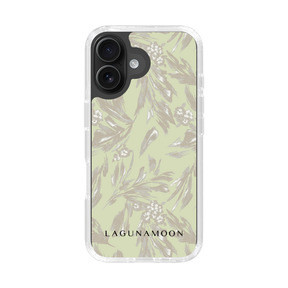 Slim Protection Case［ LAGUNAMOON - BotanicalJacquard - White×Beige ］