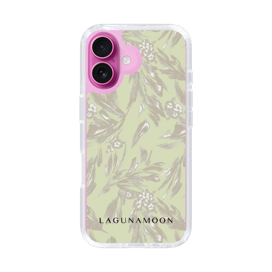 Slim Protection Case［ LAGUNAMOON - BotanicalJacquard - White×Beige ］