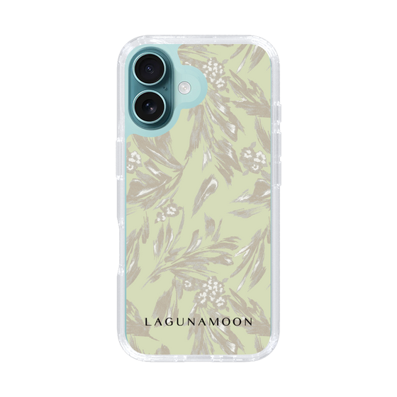 Slim Protection Case［ LAGUNAMOON - BotanicalJacquard - White×Beige ］