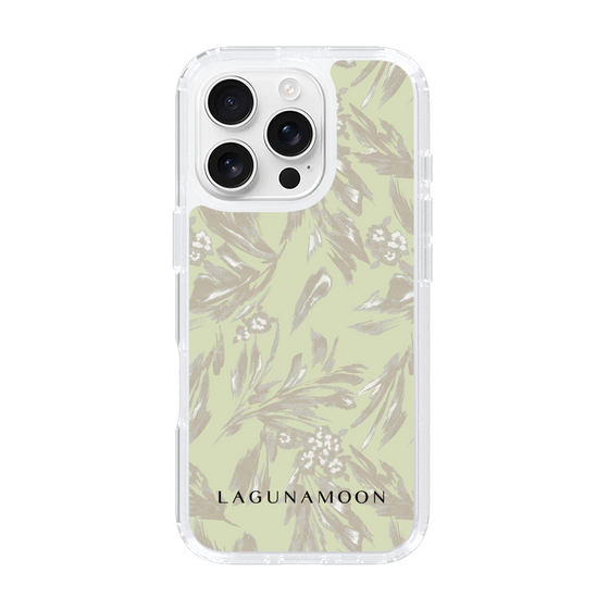Slim Protection Case［ LAGUNAMOON - BotanicalJacquard - White×Beige ］