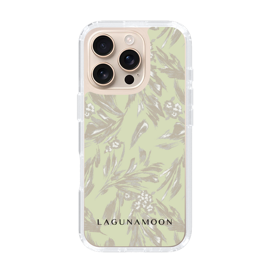 Slim Protection Case［ LAGUNAMOON - BotanicalJacquard - White×Beige ］