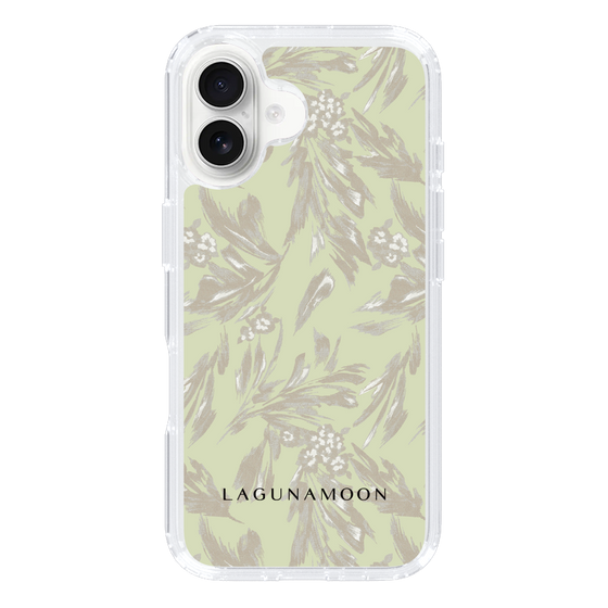 Slim Protection Case［ LAGUNAMOON - BotanicalJacquard - White×Beige ］