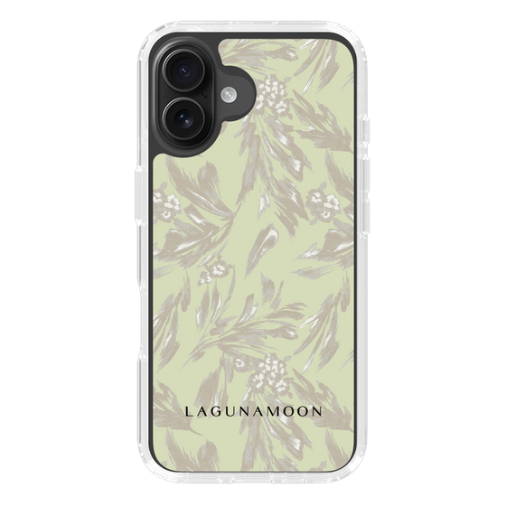 Slim Protection Case［ LAGUNAMOON - BotanicalJacquard - White×Beige ］