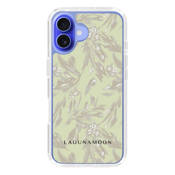 Slim Protection Case［ LAGUNAMOON - BotanicalJacquard - White×Beige ］