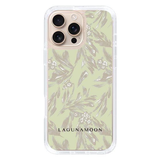Slim Protection Case［ LAGUNAMOON - BotanicalJacquard - White×Beige ］