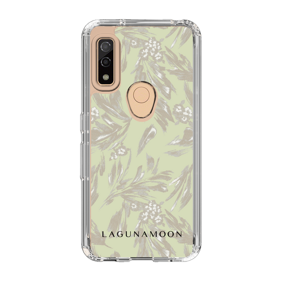 Slim Protection Case［ LAGUNAMOON - BotanicalJacquard - White×Beige ］
