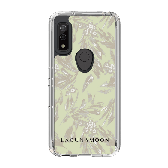 Slim Protection Case［ LAGUNAMOON - BotanicalJacquard - White×Beige ］