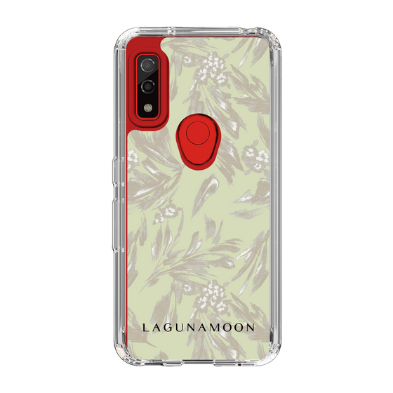 Slim Protection Case［ LAGUNAMOON - BotanicalJacquard - White×Beige ］