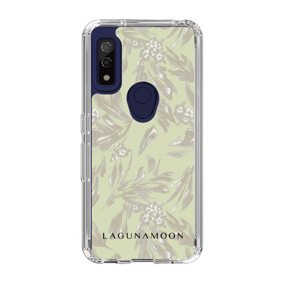 Slim Protection Case［ LAGUNAMOON - BotanicalJacquard - White×Beige ］