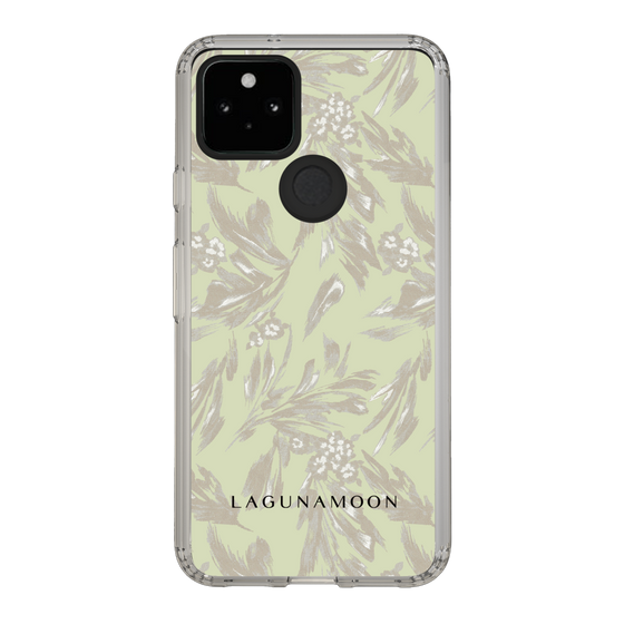 Slim Protection Case［ LAGUNAMOON - BotanicalJacquard - White×Beige ］