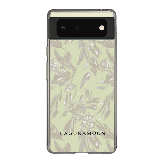 Slim Protection Case［ LAGUNAMOON - BotanicalJacquard - White×Beige ］