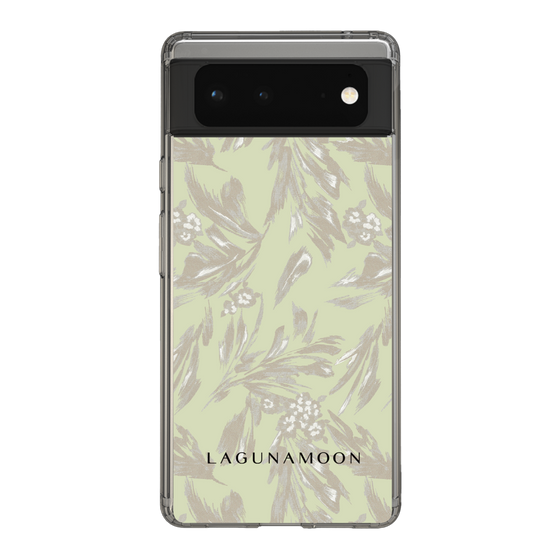 Slim Protection Case［ LAGUNAMOON - BotanicalJacquard - White×Beige ］