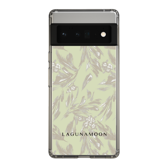 Slim Protection Case［ LAGUNAMOON - BotanicalJacquard - White×Beige ］