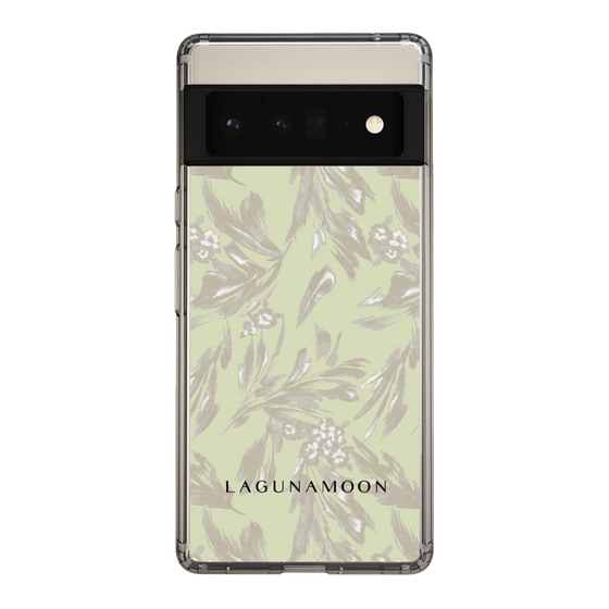 Slim Protection Case［ LAGUNAMOON - BotanicalJacquard - White×Beige ］