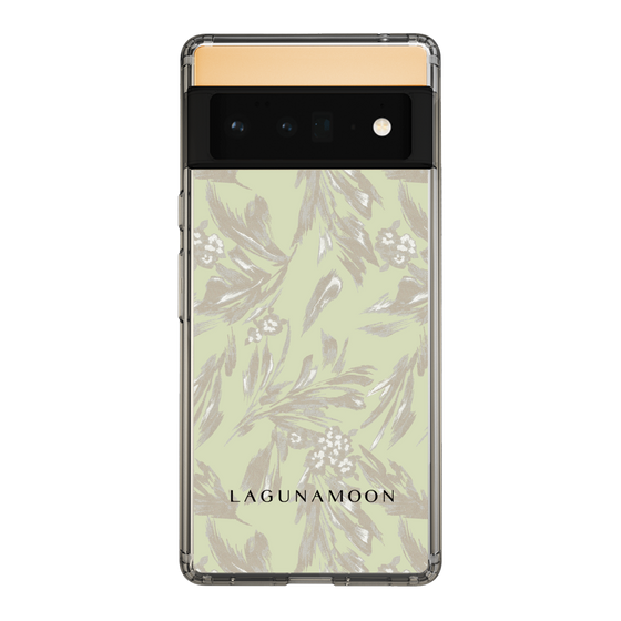 Slim Protection Case［ LAGUNAMOON - BotanicalJacquard - White×Beige ］