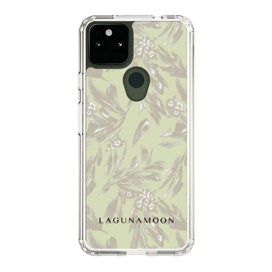 Slim Protection Case［ LAGUNAMOON - BotanicalJacquard - White×Beige ］