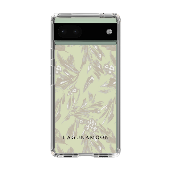 Slim Protection Case［ LAGUNAMOON - BotanicalJacquard - White×Beige ］