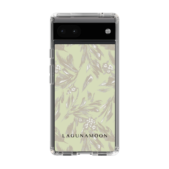 Slim Protection Case［ LAGUNAMOON - BotanicalJacquard - White×Beige ］