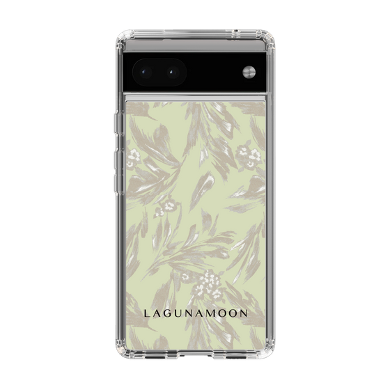 Slim Protection Case［ LAGUNAMOON - BotanicalJacquard - White×Beige ］