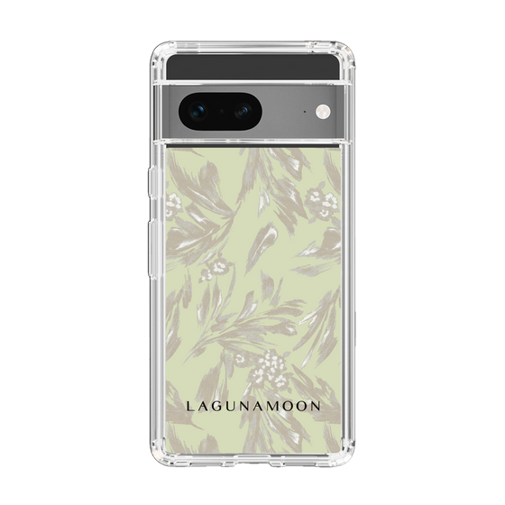 Slim Protection Case［ LAGUNAMOON - BotanicalJacquard - White×Beige ］