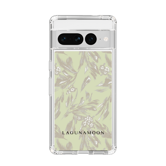 Slim Protection Case［ LAGUNAMOON - BotanicalJacquard - White×Beige ］