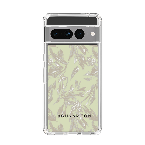 Slim Protection Case［ LAGUNAMOON - BotanicalJacquard - White×Beige ］