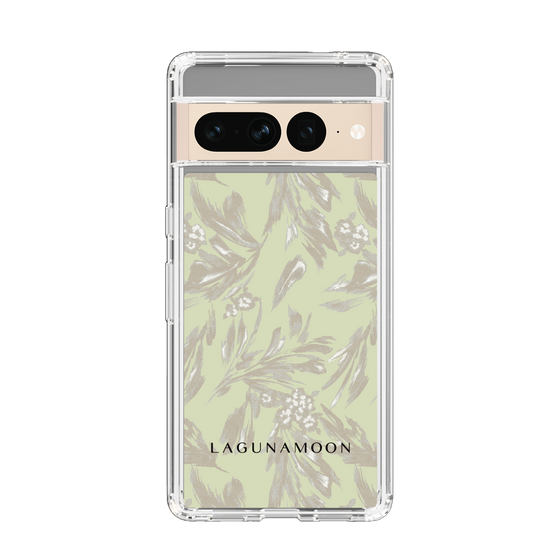 Slim Protection Case［ LAGUNAMOON - BotanicalJacquard - White×Beige ］