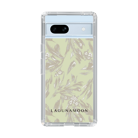 Slim Protection Case［ LAGUNAMOON - BotanicalJacquard - White×Beige ］