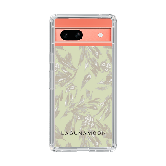 Slim Protection Case［ LAGUNAMOON - BotanicalJacquard - White×Beige ］