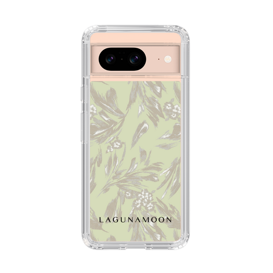 Slim Protection Case［ LAGUNAMOON - BotanicalJacquard - White×Beige ］