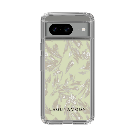 Slim Protection Case［ LAGUNAMOON - BotanicalJacquard - White×Beige ］