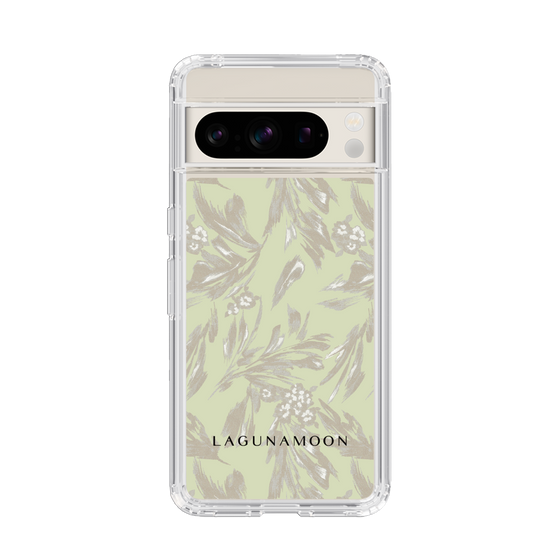 Slim Protection Case［ LAGUNAMOON - BotanicalJacquard - White×Beige ］