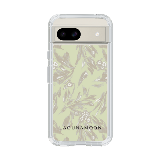 Slim Protection Case［ LAGUNAMOON - BotanicalJacquard - White×Beige ］