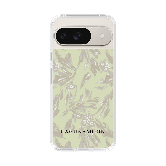 Slim Protection Case［ LAGUNAMOON - BotanicalJacquard - White×Beige ］