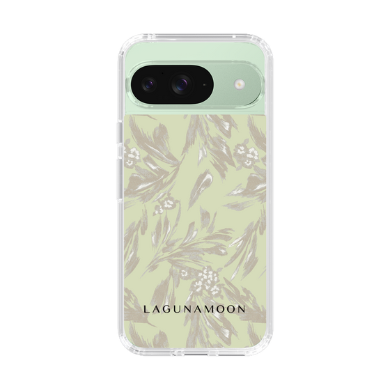 Slim Protection Case［ LAGUNAMOON - BotanicalJacquard - White×Beige ］