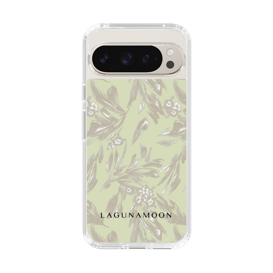 Slim Protection Case［ LAGUNAMOON - BotanicalJacquard - White×Beige ］