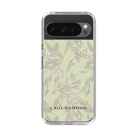 Slim Protection Case［ LAGUNAMOON - BotanicalJacquard - White×Beige ］