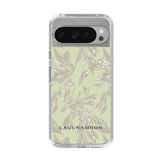 Slim Protection Case［ LAGUNAMOON - BotanicalJacquard - White×Beige ］