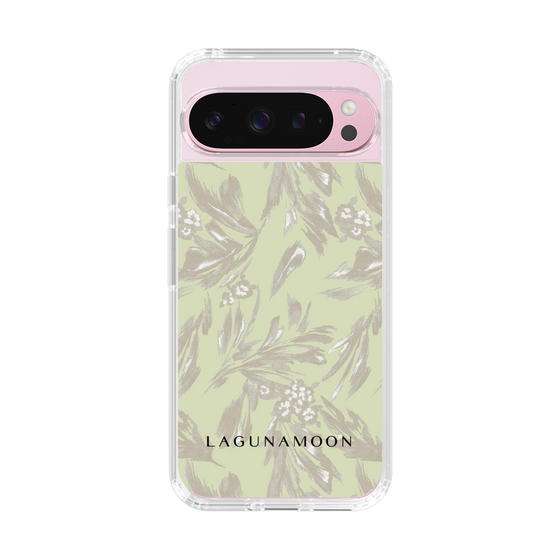 Slim Protection Case［ LAGUNAMOON - BotanicalJacquard - White×Beige ］