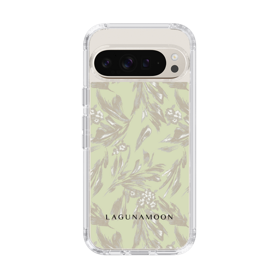 Slim Protection Case［ LAGUNAMOON - BotanicalJacquard - White×Beige ］