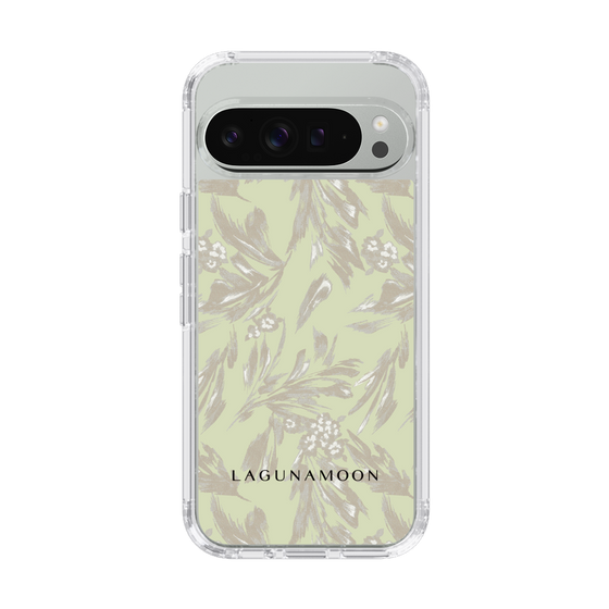 Slim Protection Case［ LAGUNAMOON - BotanicalJacquard - White×Beige ］