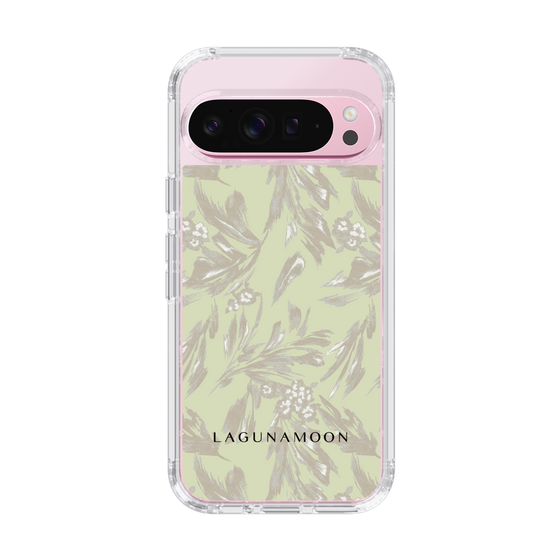 Slim Protection Case［ LAGUNAMOON - BotanicalJacquard - White×Beige ］
