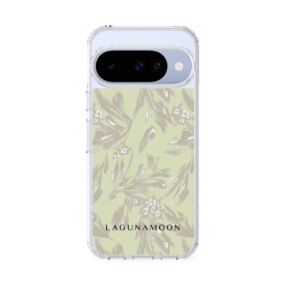 Slim Protection Case［ LAGUNAMOON - BotanicalJacquard - White×Beige ］