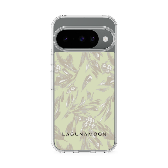 Slim Protection Case［ LAGUNAMOON - BotanicalJacquard - White×Beige ］