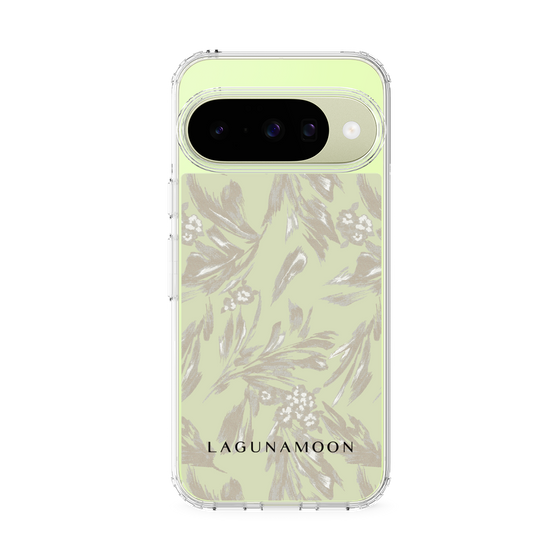 Slim Protection Case［ LAGUNAMOON - BotanicalJacquard - White×Beige ］