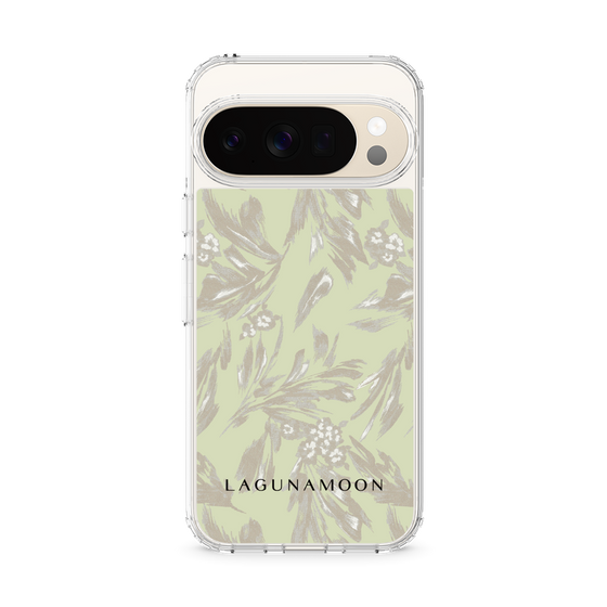 Slim Protection Case［ LAGUNAMOON - BotanicalJacquard - White×Beige ］