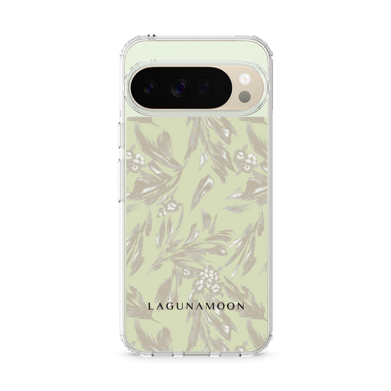 Slim Protection Case［ LAGUNAMOON - BotanicalJacquard - White×Beige ］
