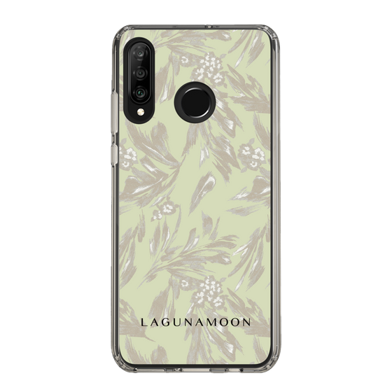 Slim Protection Case［ LAGUNAMOON - BotanicalJacquard - White×Beige ］