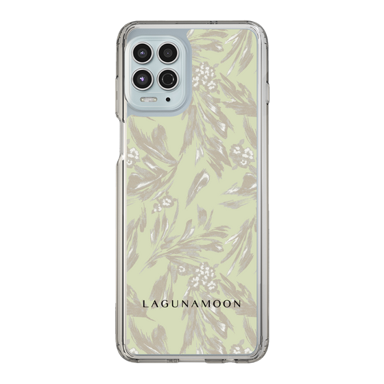Slim Protection Case［ LAGUNAMOON - BotanicalJacquard - White×Beige ］